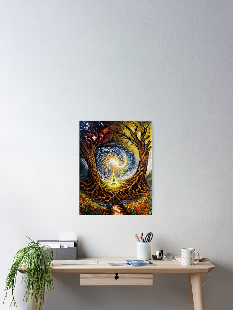 Thumbnail 2 of 3, Poster, Sacred Union designed and sold by tealmatrix.