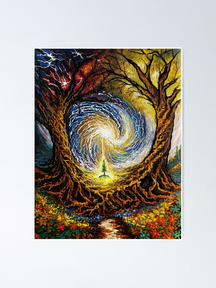 Thumbnail 1 of 3, Poster, Sacred Union designed and sold by tealmatrix.