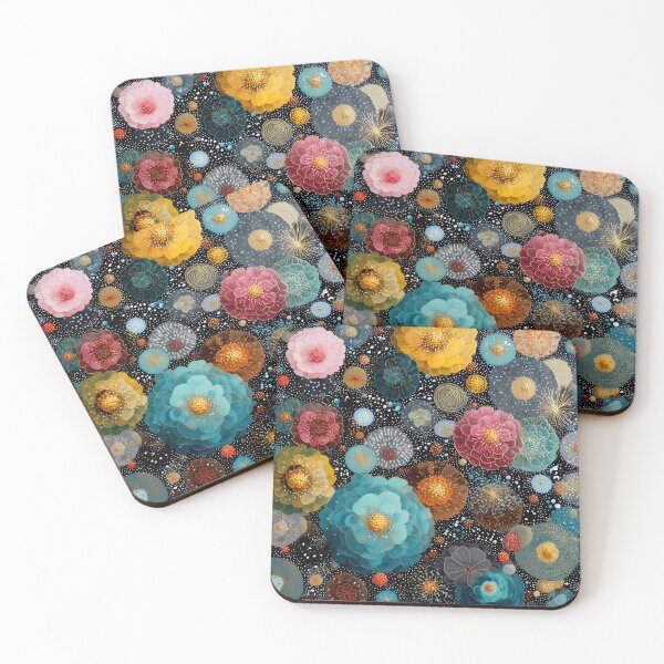 Item preview, Vibrant Celestial Garden Abstract Botanical Art designed and sold by LuminousFoundry.