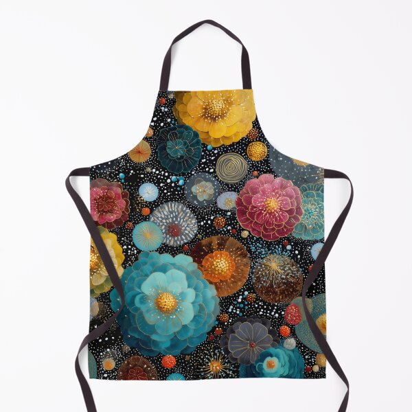 Item preview, Vibrant Celestial Garden Abstract Botanical Art designed and sold by LuminousFoundry.