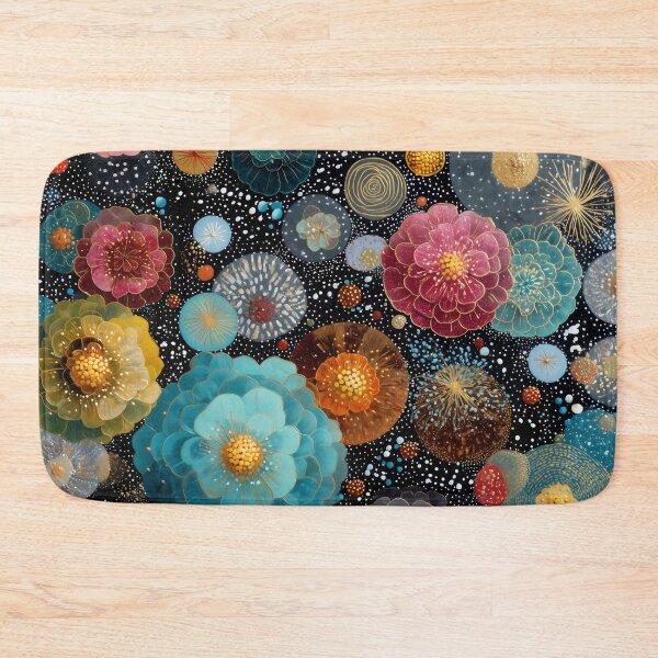Item preview, Vibrant Celestial Garden Abstract Botanical Art designed and sold by LuminousFoundry.