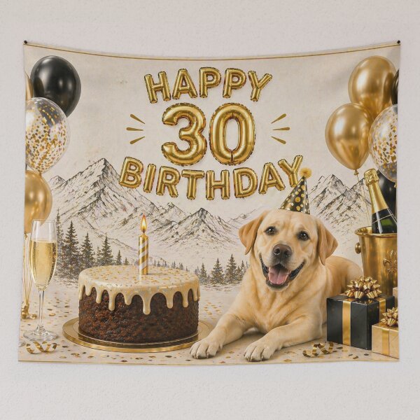 Item preview, Labrador 30th Birthday Dog Card designed and sold by GivingJoy.