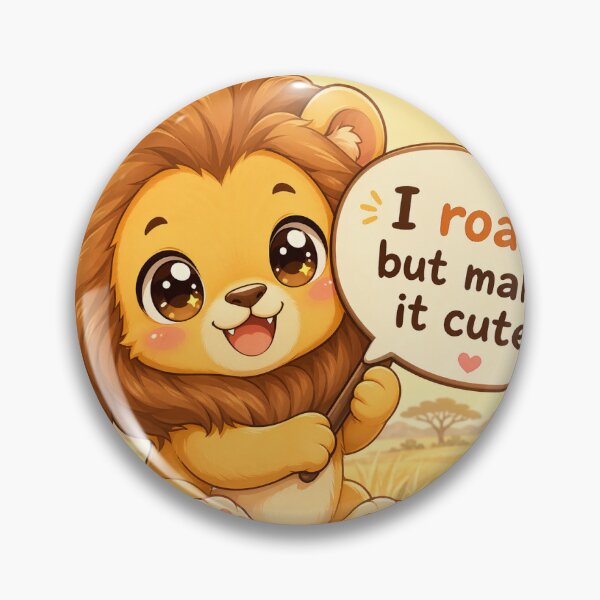 Item preview, Cute Chibi Lion - I Roar But Make It Cute designed and sold by Sticker shop 007.