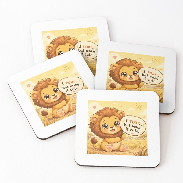 Item preview, Cute Chibi Lion - I Roar But Make It Cute designed and sold by Sticker shop 007.