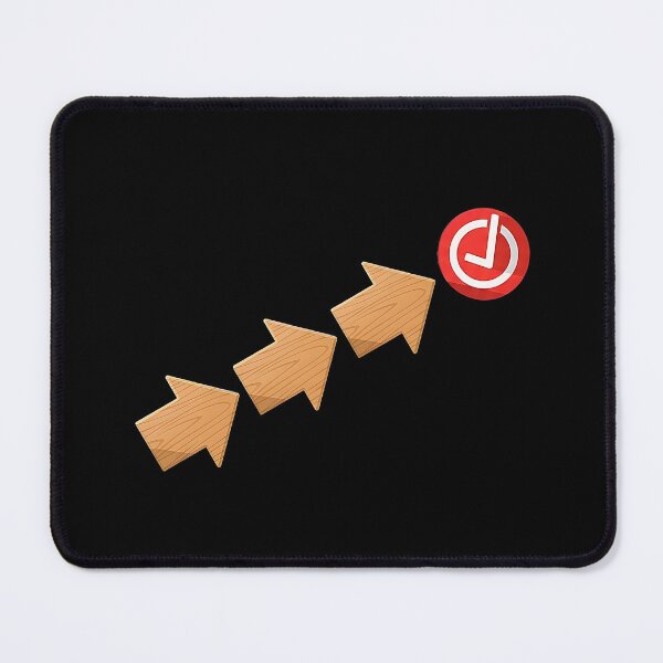 Item preview, Wooden Growth Arrows Leading to a Checkmark designed and sold by Creatby7030.