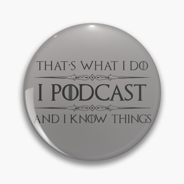 Item preview, I Podcast and I Know Things - Funny Podcaster Gifts for Podcasting Lover designed and sold by merkraht.