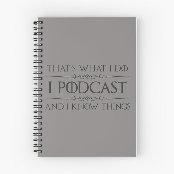 Item preview, I Podcast and I Know Things - Funny Podcaster Gifts for Podcasting Lover designed and sold by merkraht.