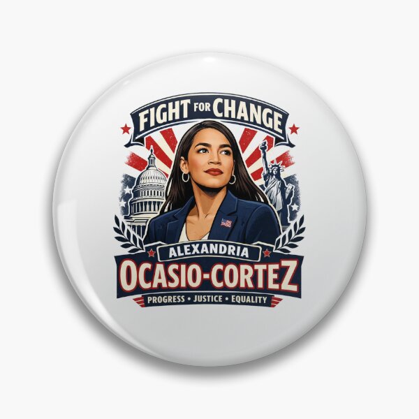 Item preview, Alexandria Ocasio-Cortez Fight for Change Progress Justice designed and sold by Owcomm.