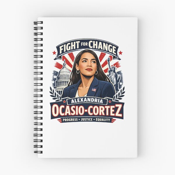 Item preview, Alexandria Ocasio-Cortez Fight for Change Progress Justice designed and sold by Owcomm.