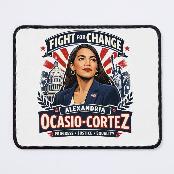 Item preview, Alexandria Ocasio-Cortez Fight for Change Progress Justice designed and sold by Owcomm.