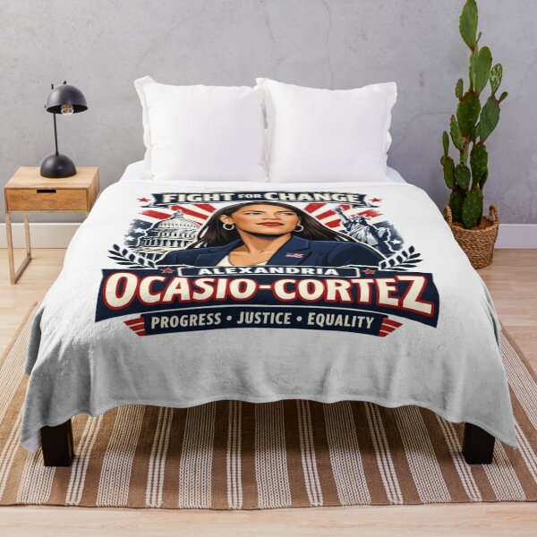 Item preview, Alexandria Ocasio-Cortez Fight for Change Progress Justice designed and sold by Owcomm.