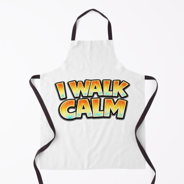 Item preview, I WALK CALM – hand drawn childlike typography designed and sold by Mac Sketches.