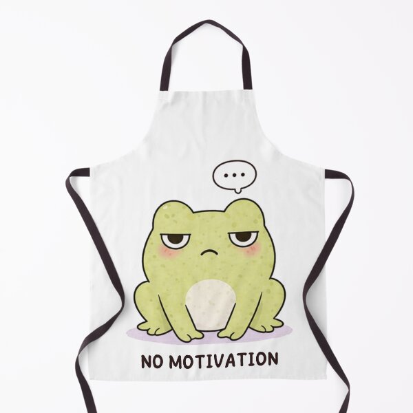 Item preview, No Motivation Frog | Cute Kawaii Aesthetic | Lazy Mood Design designed and sold by The Mood Index.