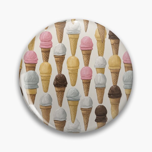 Item preview, Vintage Ice Cream Cone Dessert Pattern designed and sold by NicolasGlowArt.