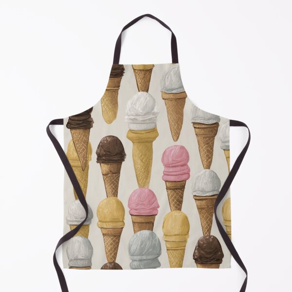 Item preview, Vintage Ice Cream Cone Dessert Pattern designed and sold by NicolasGlowArt.