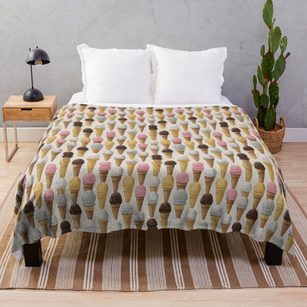 Item preview, Vintage Ice Cream Cone Dessert Pattern designed and sold by NicolasGlowArt.