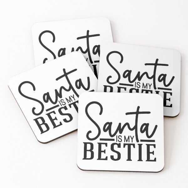 Item preview, Santa Is My Bestie Christmas - Cute Trendy Positive Holiday Spirit Gift designed and sold by FuzionRaptor.