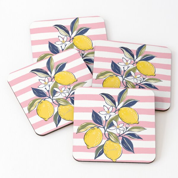 Item preview, Striped Citrus Dream illustration designed and sold by FilMate.