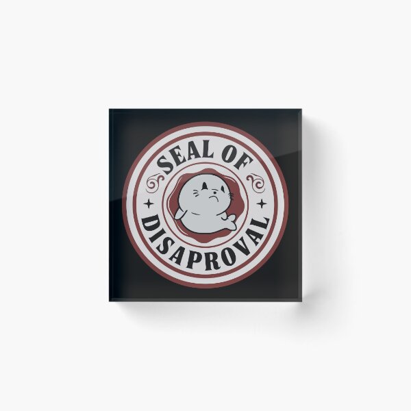 Item preview, Seal of DISapproval - Cute Funny Pun designed and sold by ClubVacay.