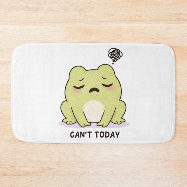 Item preview, Can’t Today Frog | Cute Kawaii Aesthetic | Overwhelmed Mood Design designed and sold by The Mood Index.