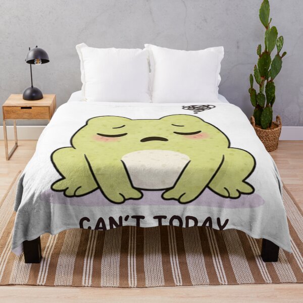 Item preview, Can’t Today Frog | Cute Kawaii Aesthetic | Overwhelmed Mood Design designed and sold by The Mood Index.