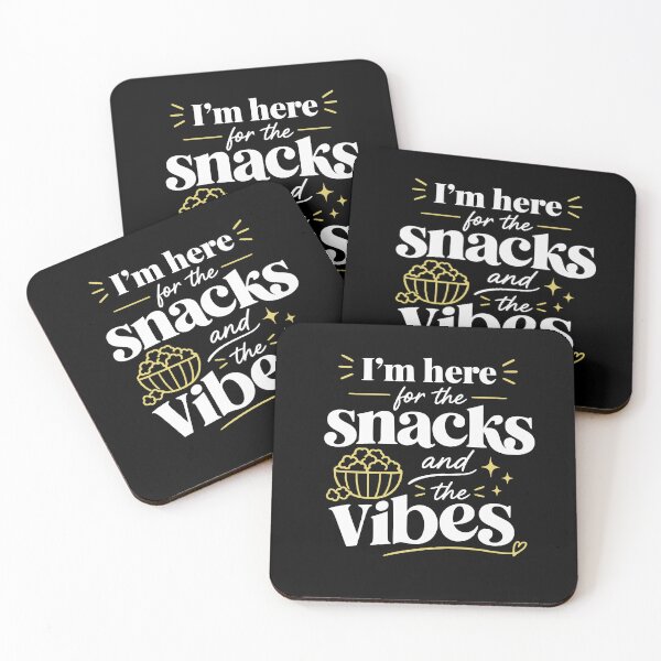 Item preview, I’m here for the snacks and the vibes. designed and sold by FreshPixelArt.
