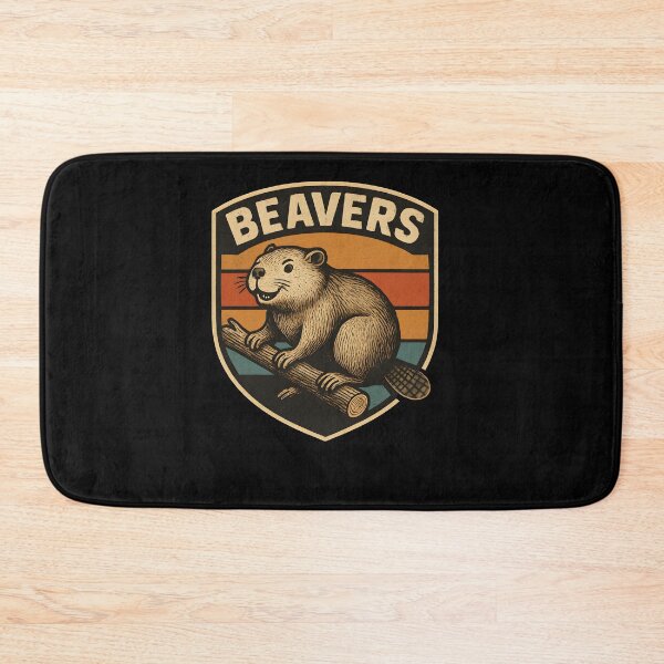 Item preview, Retro Beaver Lodge Badge designed and sold by SiarheiYur.