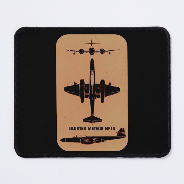 Item preview, Gloster Meteor NF14 Night Fighter Jet Plane Silhouettes designed and sold by MilitaryMart.
