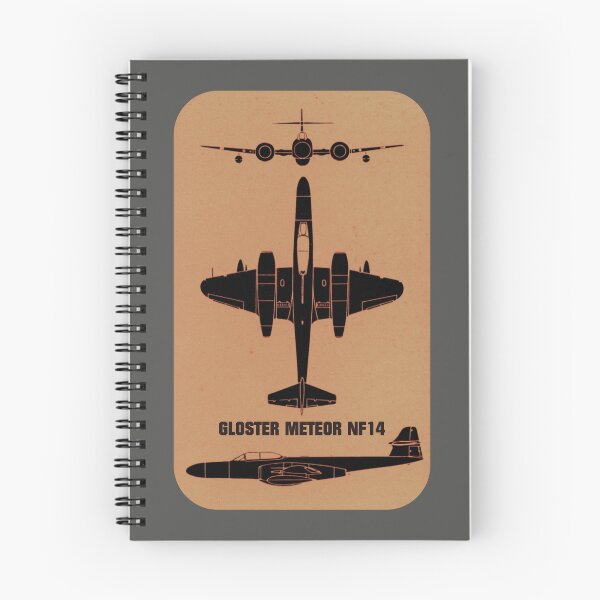Item preview, Gloster Meteor NF14 Night Fighter Jet Plane Silhouettes designed and sold by MilitaryMart.