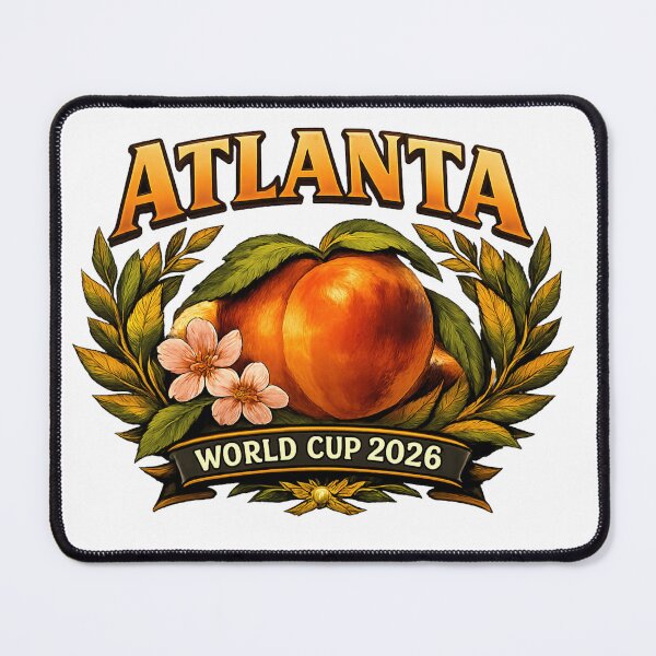Item preview, Atlanta 2026 World Cup Host City — Georgia Peach Laurel Wreath designed and sold by BrickByDream.