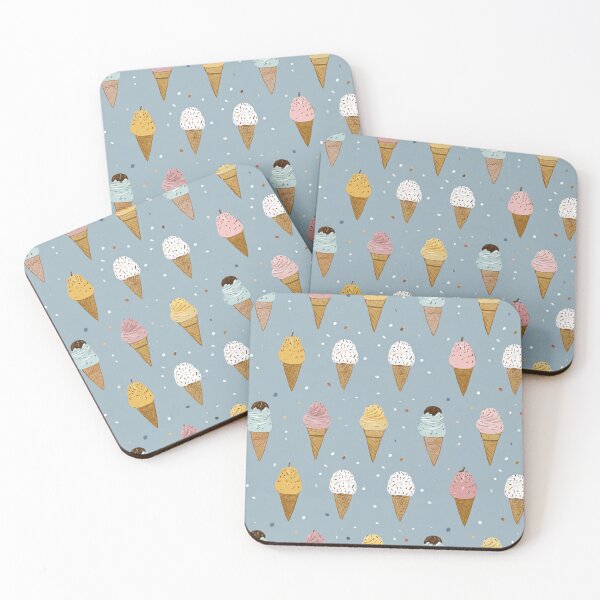 Item preview, Sweet Ice Cream Cones Pattern Summer Dessert Lover designed and sold by NicolasGlowArt.