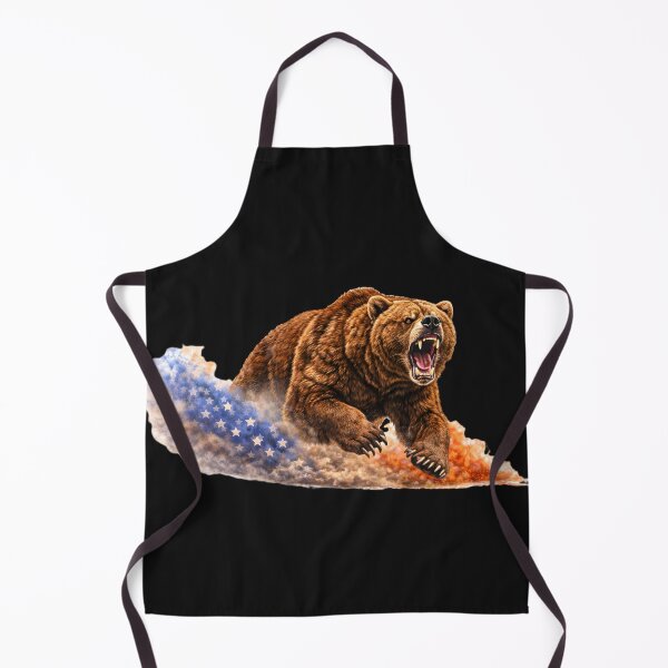 Item preview, Angry Patriotic Bear USA Flag Artwork designed and sold by FREENATION2026.