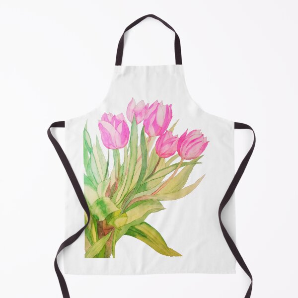 Item preview, Pink tulips watercolour painting designed and sold by esvb.