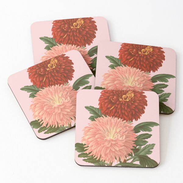 Item preview, vintage pink and red flowers designed and sold by okapia concolor.