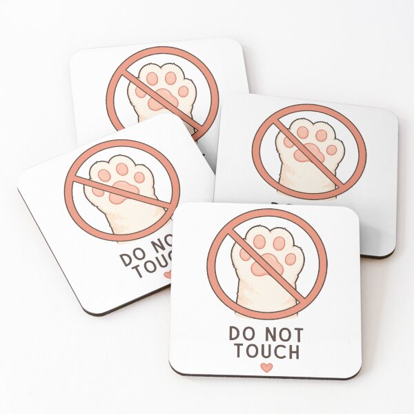 Item preview, Do Not Touch Cat Paw | Cute Kawaii Aesthetic | Funny Boundaries Design designed and sold by The Mood Index.