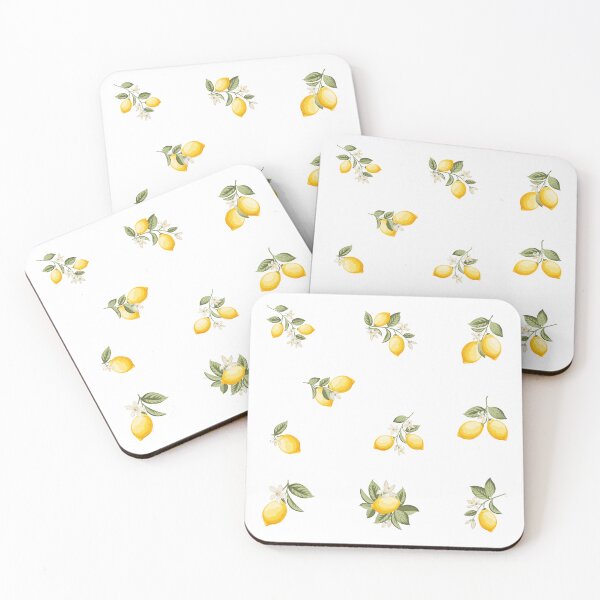 Item preview, Watercolor Lemon Fruit Branches with Blossom  designed and sold by silviaol.