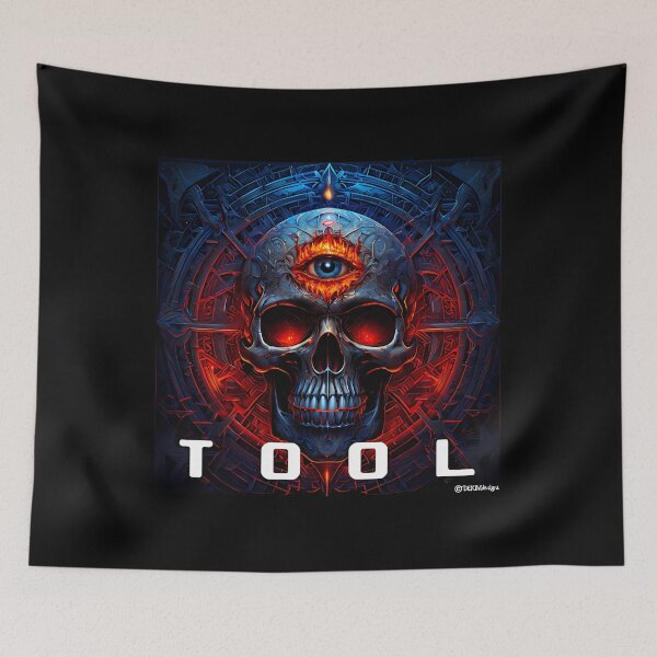 Item preview, Tool Band Skull Art - Progressive Metal Dark Psychedelic Rock Poster - Music Fan Gift Wall Decor designed and sold by Camwal.