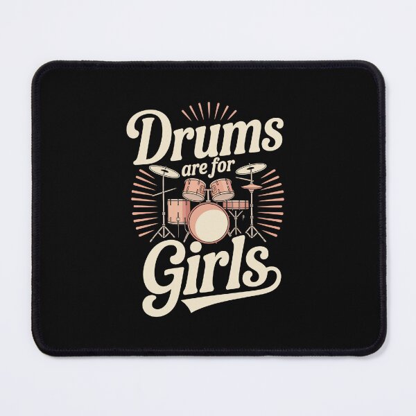 Item preview, Drums are for Girls designed and sold by jkrphoto.