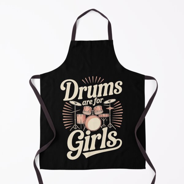 Item preview, Drums are for Girls designed and sold by jkrphoto.