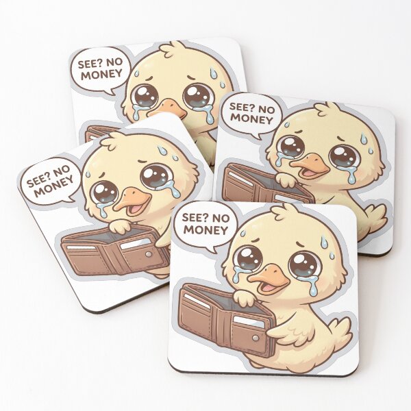 Item preview, See No Money Funny Duck Design– Broke Meme Cute Kawaii Design designed and sold by ColorFlick.