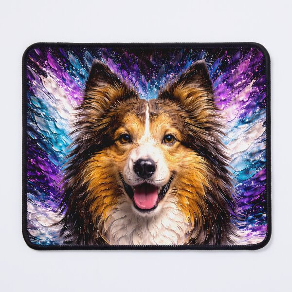 Item preview, Shetland Sheepdog Color Explosion Dog Art designed and sold by Vista Atelier.