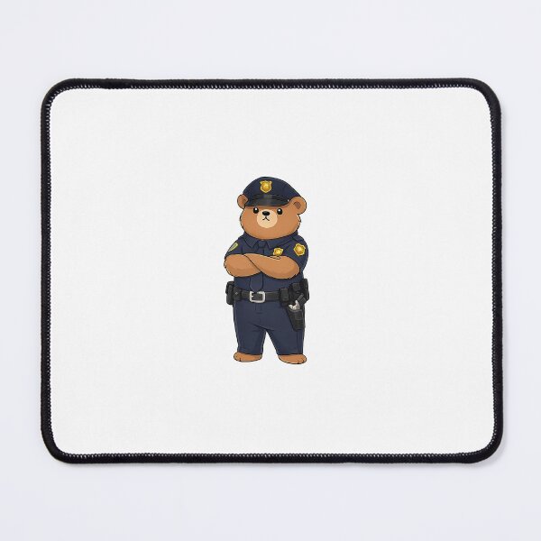 Item preview, POLICE BEAR - STICKER designed and sold by CROFTARTS.