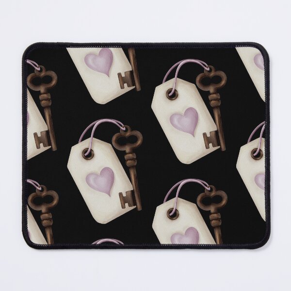 Item preview, Vintage Skeleton Key with Heart Label Tag designed and sold by ArtTinulyaOk.