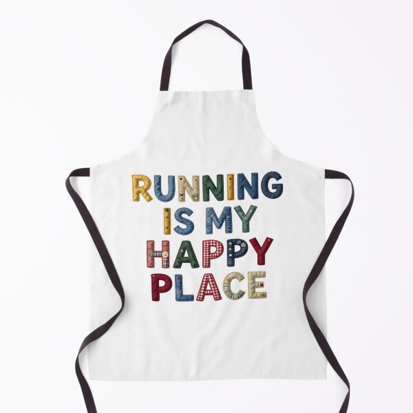 Item preview, RUNNING IS MY HAPPY PLACE - IN FAUX LETTERING designed and sold by AlexOBrienArt.