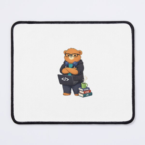 Item preview, PROGRAMMER BEAR - STICKER designed and sold by CROFTARTS.