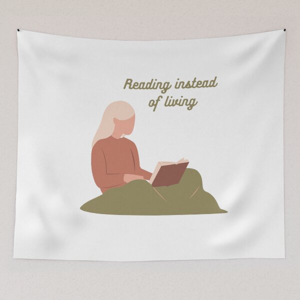 Item preview, Reading instead of living designed and sold by creativityisfun.
