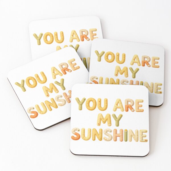 Item preview, YOU ARE MY SUNSHINE - IN FAUX LETTERING designed and sold by AlexOBrienArt.