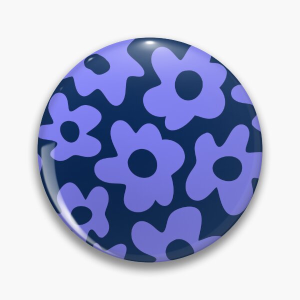 Item preview, Blue Retro Flowers designed and sold by Jeallan Designs.