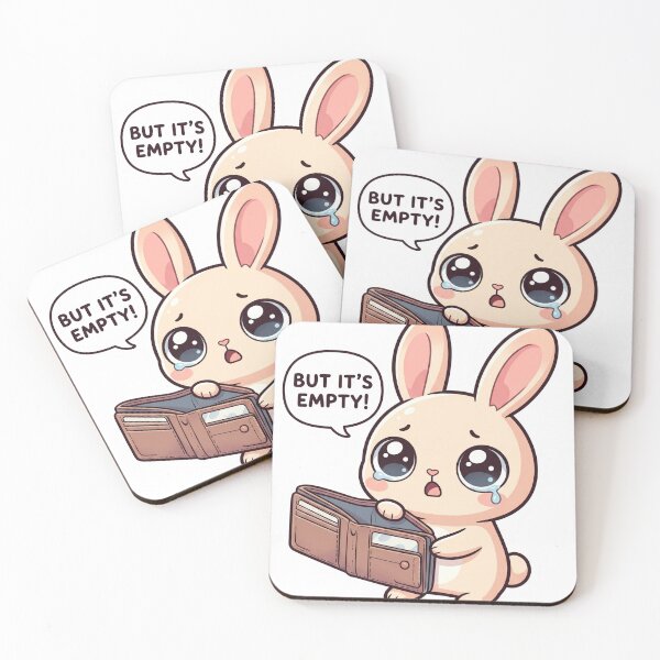 Item preview, See No Money Funny Bunny Design– Broke Meme Cute Kawaii Design designed and sold by ColorFlick.
