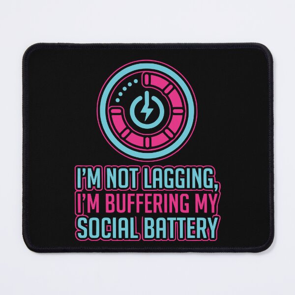 Item preview, Introvert Social Battery Buffering Tech Humor designed and sold by Ixnor.